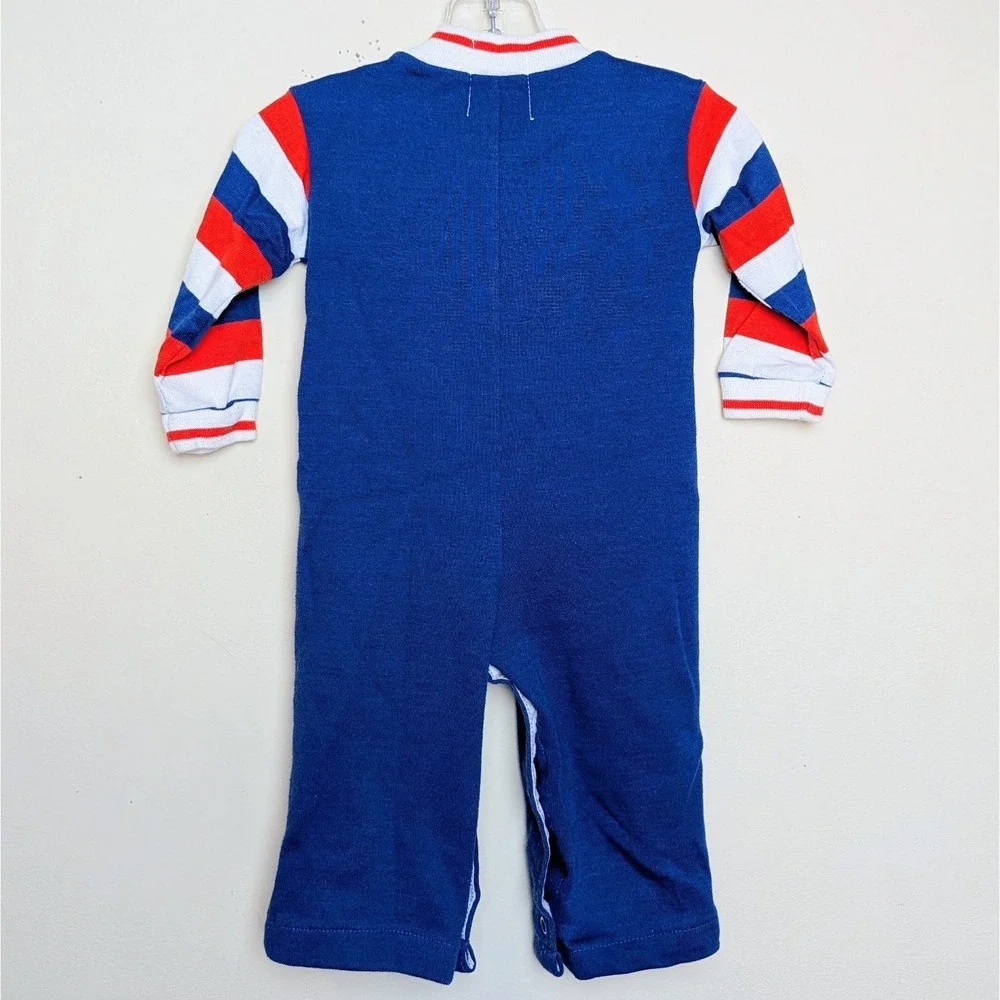 Vintage Health-Tex 80s Romper Striped One Piece Jumper 12‎ Months